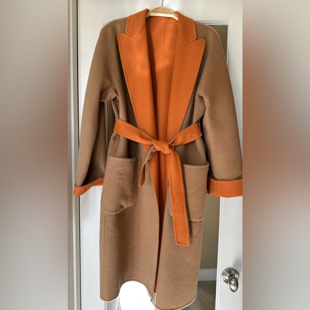 Max mara reversible coat XL. 14